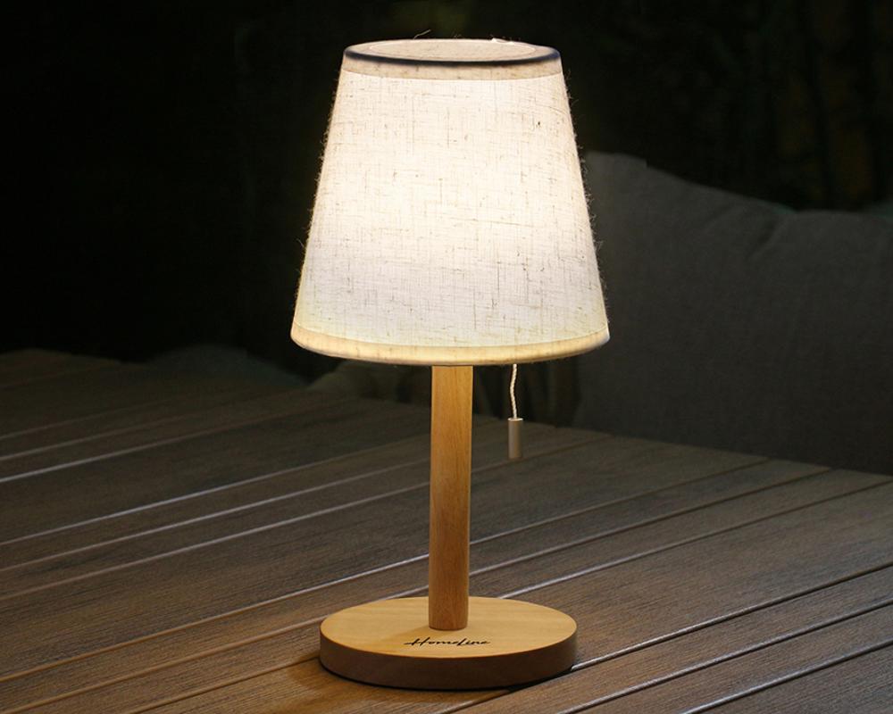 Bordlampe LED beige