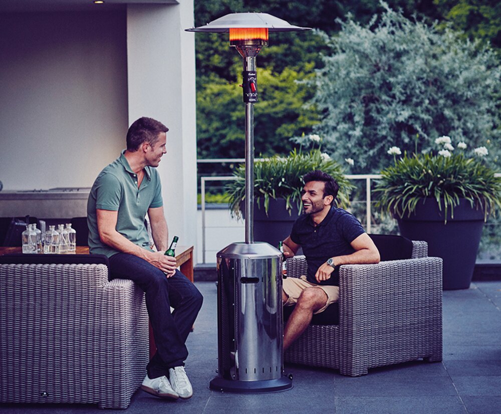 Terrassevarmer 3,5-8 kW Rustfri stål