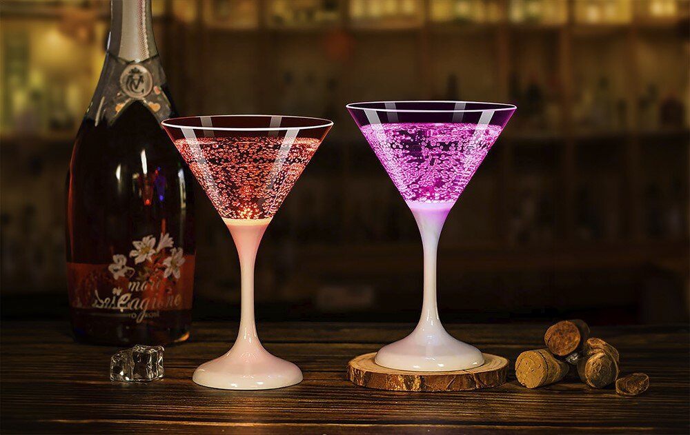 Cocktailglass lys 22 cl rød