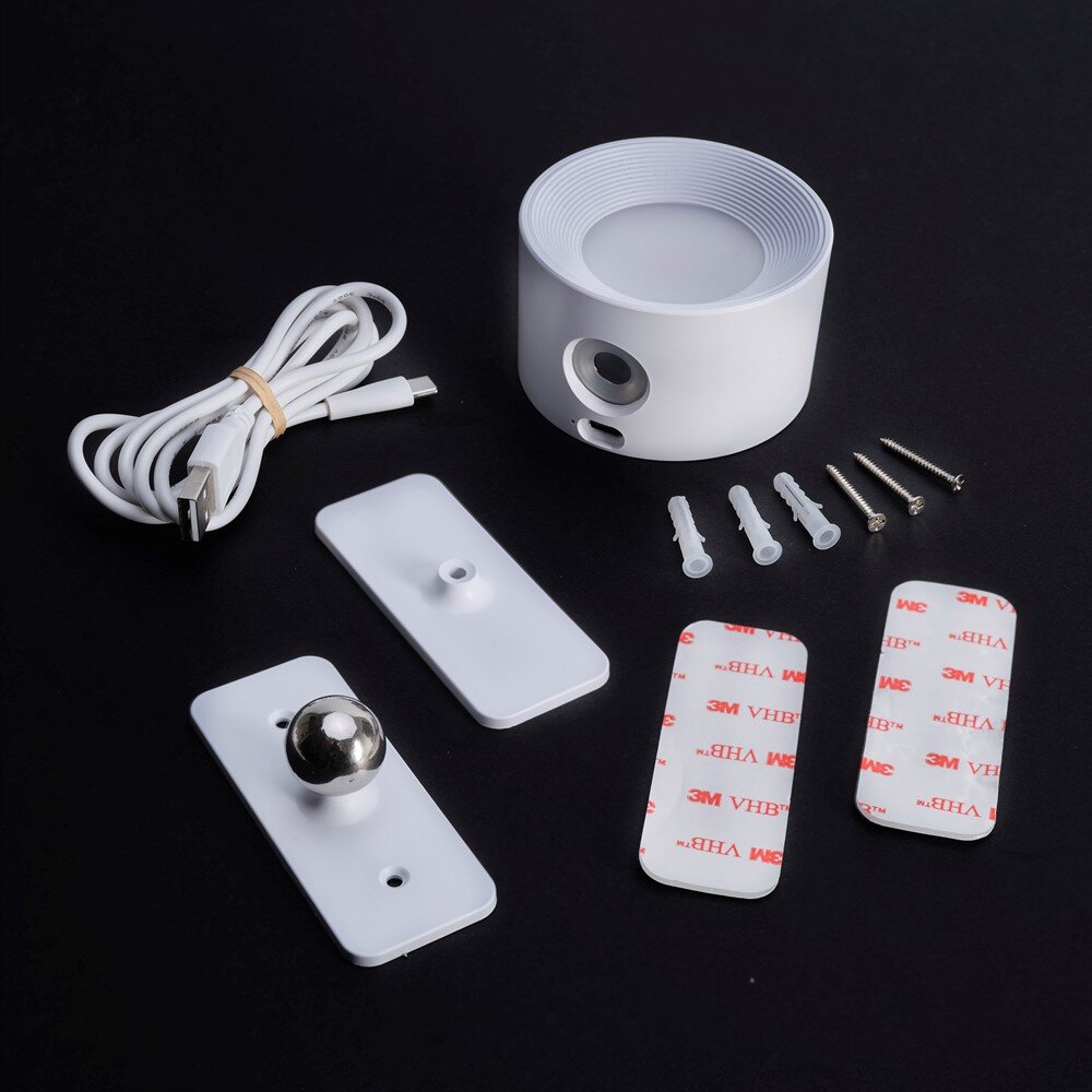 Vegglampe 45 x 80 mm hvit 