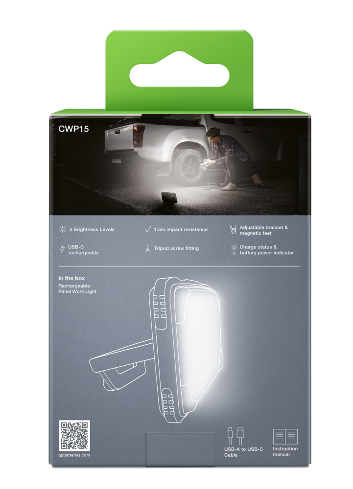 Arbeidslampe GP 1200 lm