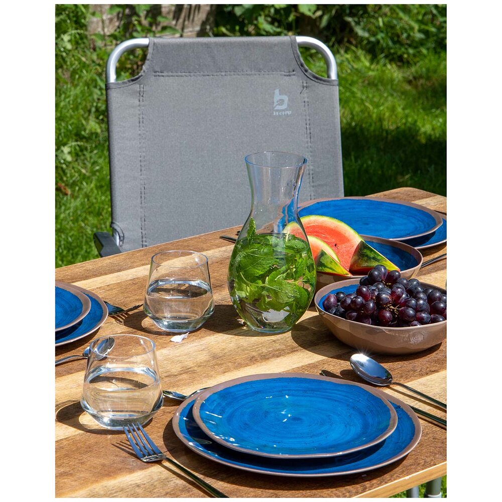 Servise Halo Blå Melamin 12 deler