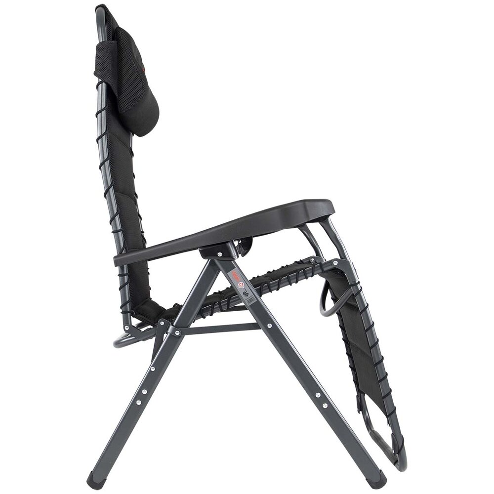 Campingstol Air Deluxe Hvilestol 3D m/nakkestøtte svart