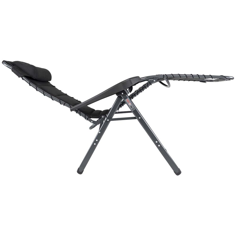 Campingstol Air Deluxe Hvilestol 3D m/nakkestøtte svart