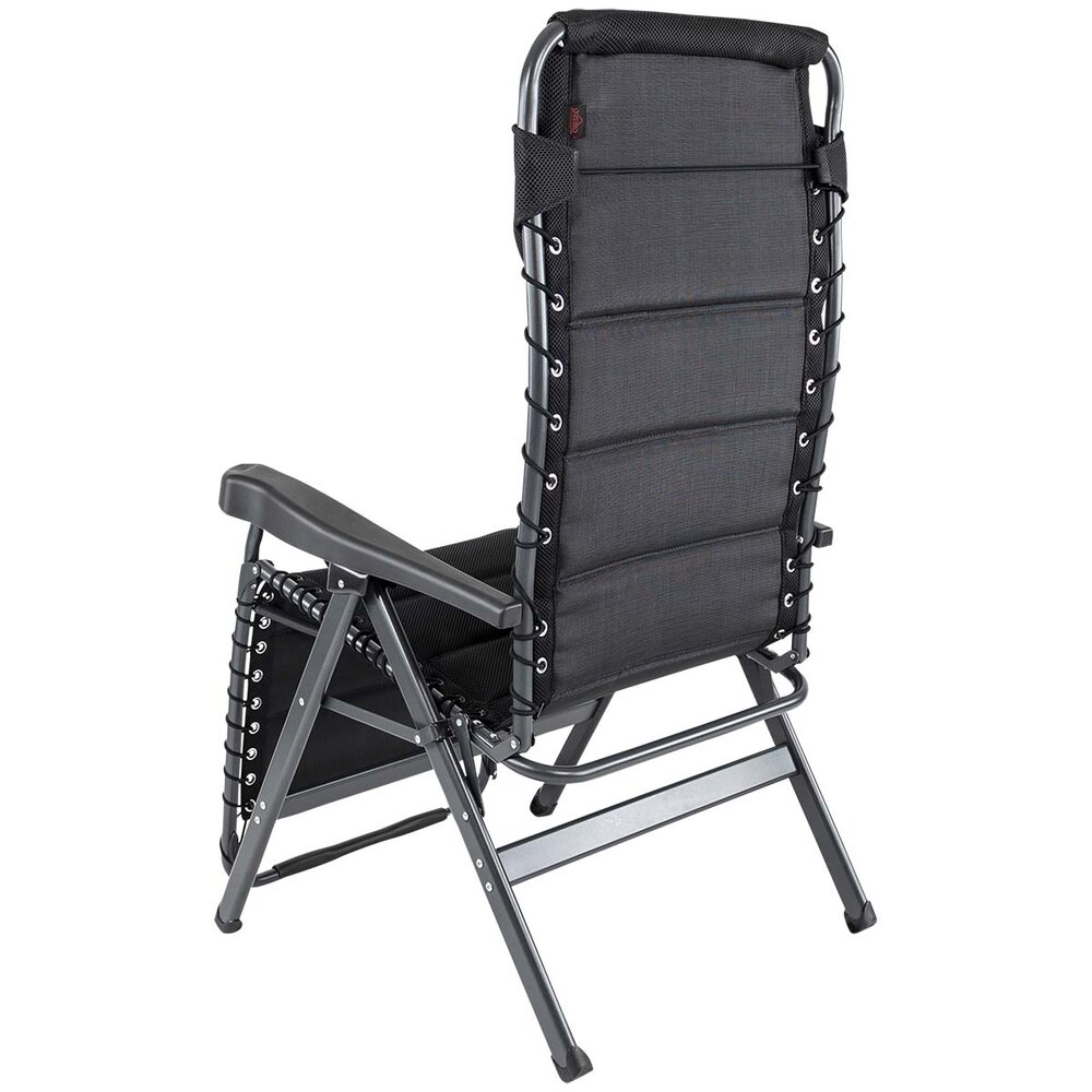 Campingstol Air Deluxe Hvilestol 3D m/nakkestøtte svart