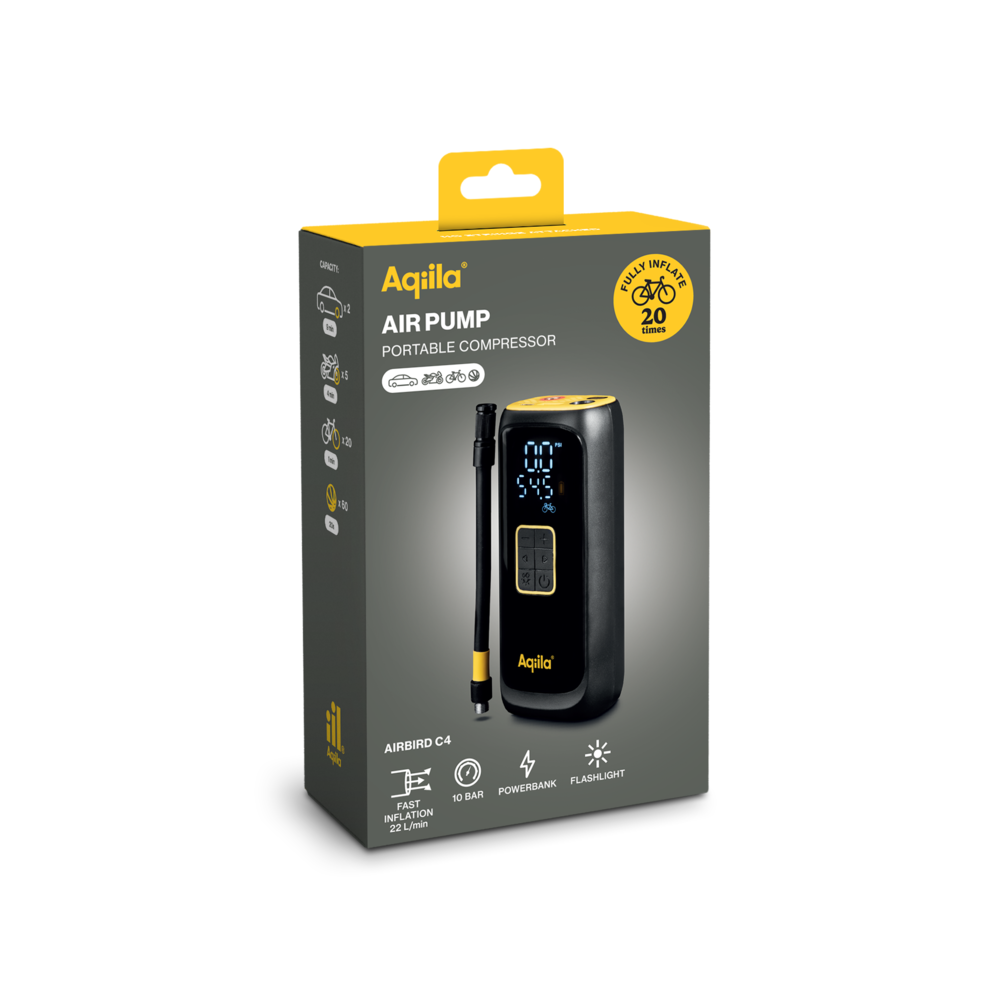 Luftpumpe C4 bærbar kompressor