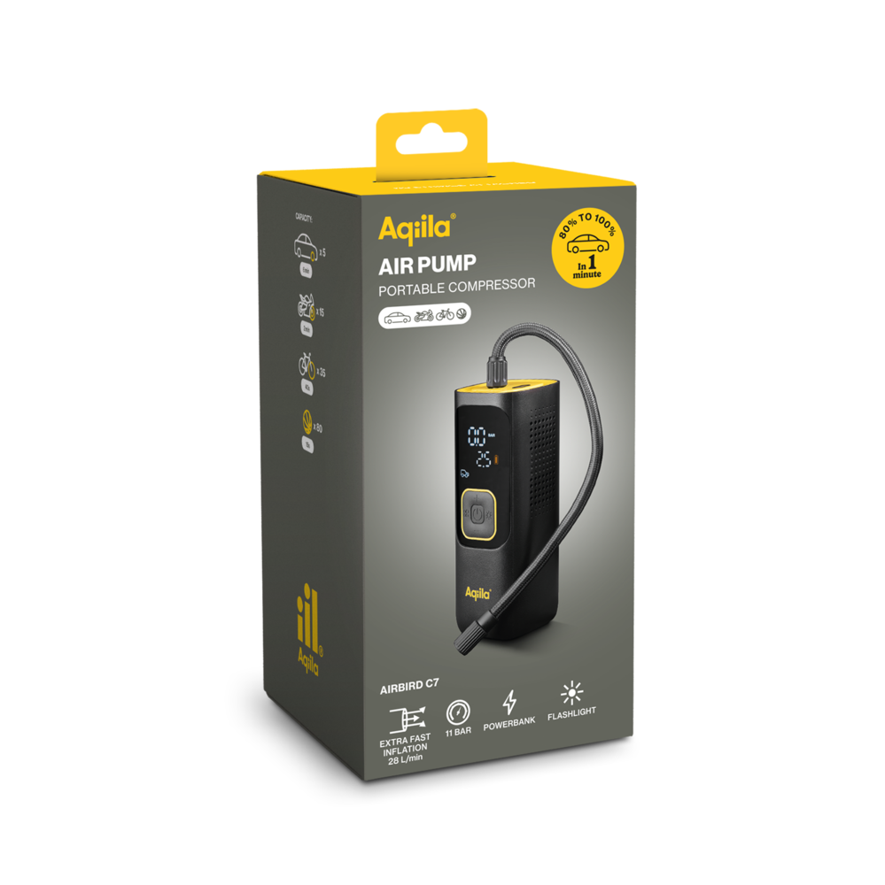 Luftpumpe C7 bærbar kompressor 