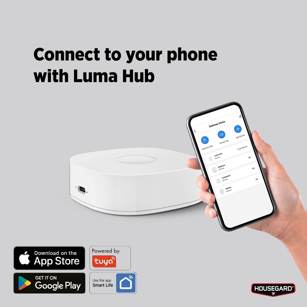 Røykvarsler Luma seriekoblet 2 pk