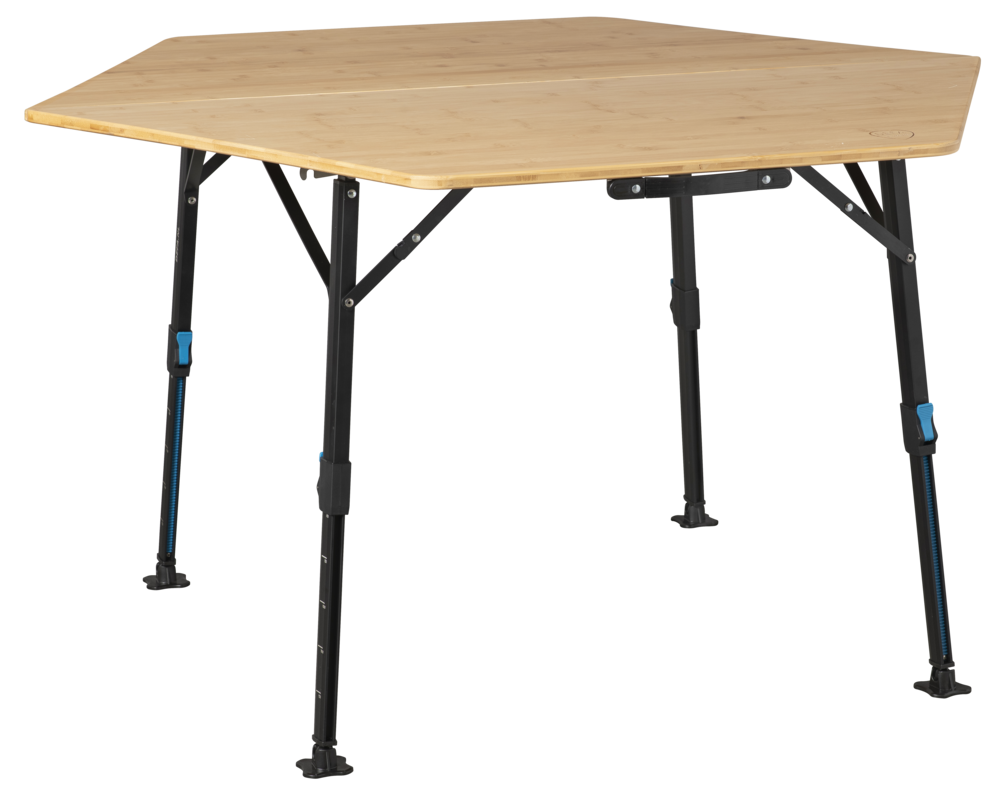 Campingbord Hexagon Bamboo 120x70 cm