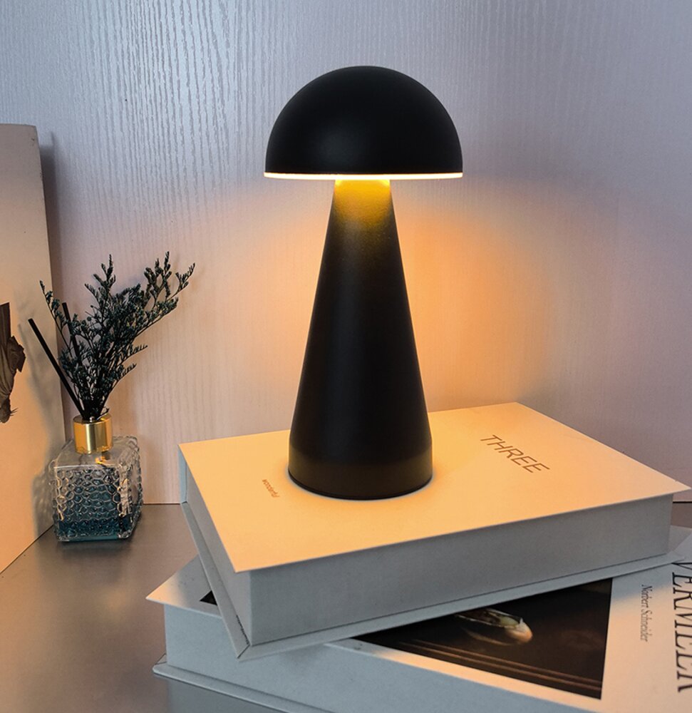 Bordlampe Sopp Led svart