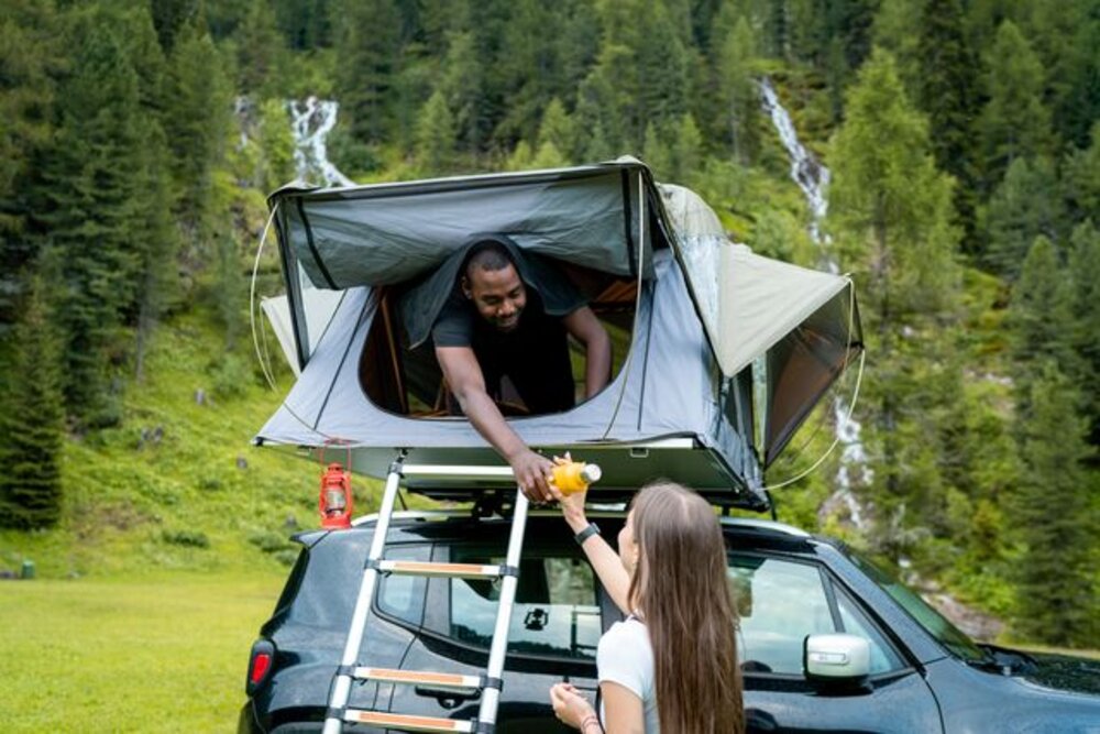 Taktelt Moonlight 180 grå/oliven grønn