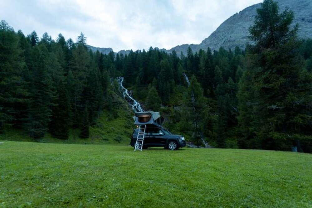 Taktelt Moonlight 180 grå/oliven grønn