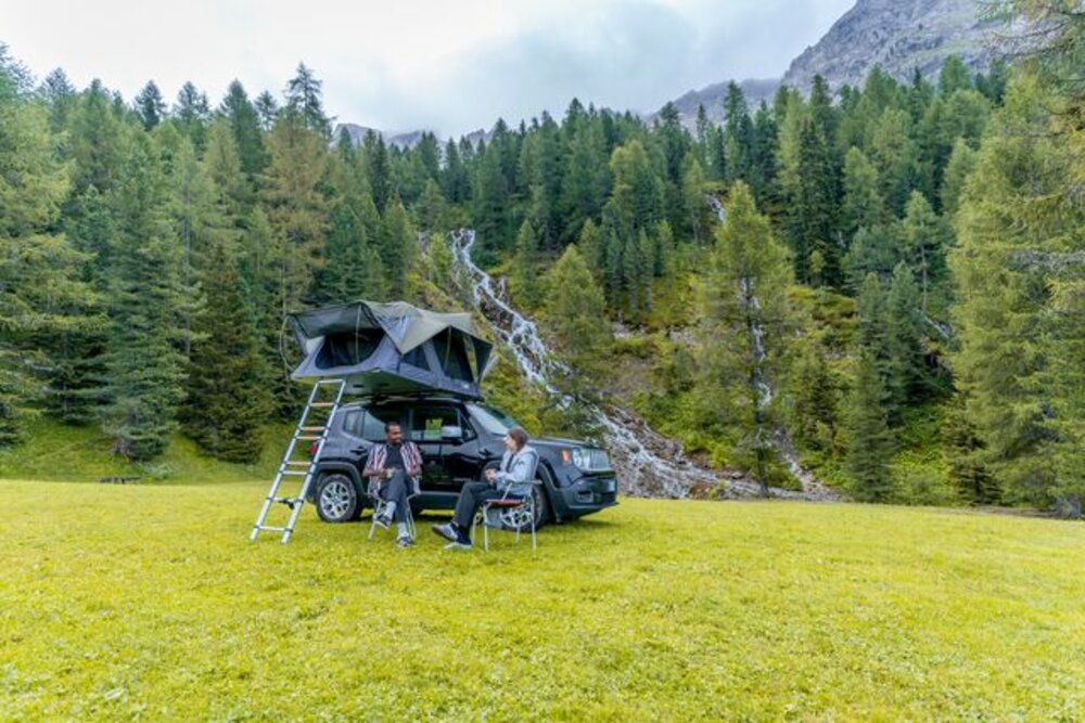 Taktelt Moonlight 180 grå/oliven grønn