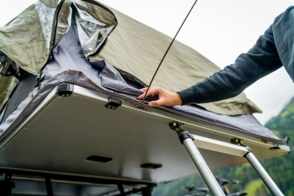 Taktelt Moonlight 180 grå/oliven grønn