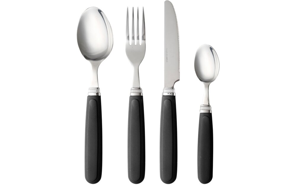 Bestikksett Party 16 deler grå