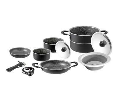 Kokesett Pirate 9+1 Ø 24 svart