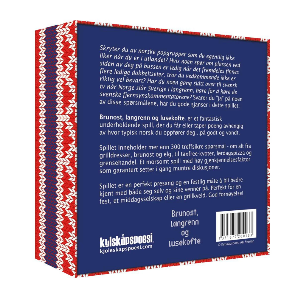 Spill Brunost, langrenn og lusekofte