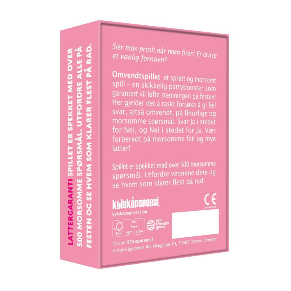 Spill Omvendtspillet - festens favoritt