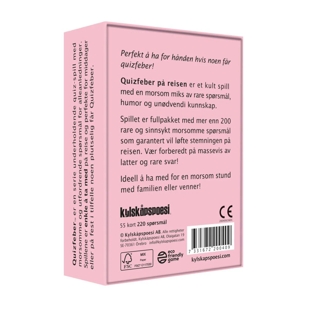 Spill Quizfeber på reisen 