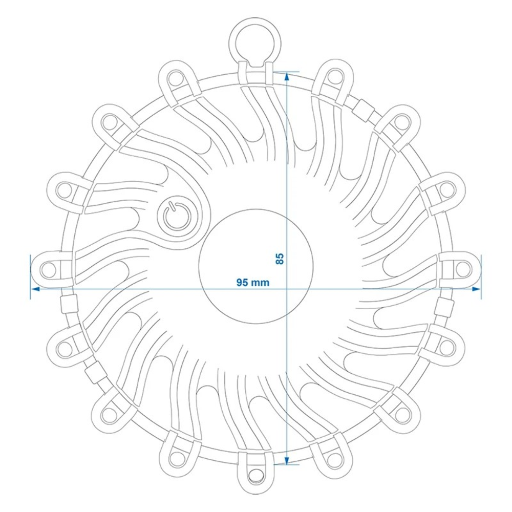 Varsellampe Puck 360°