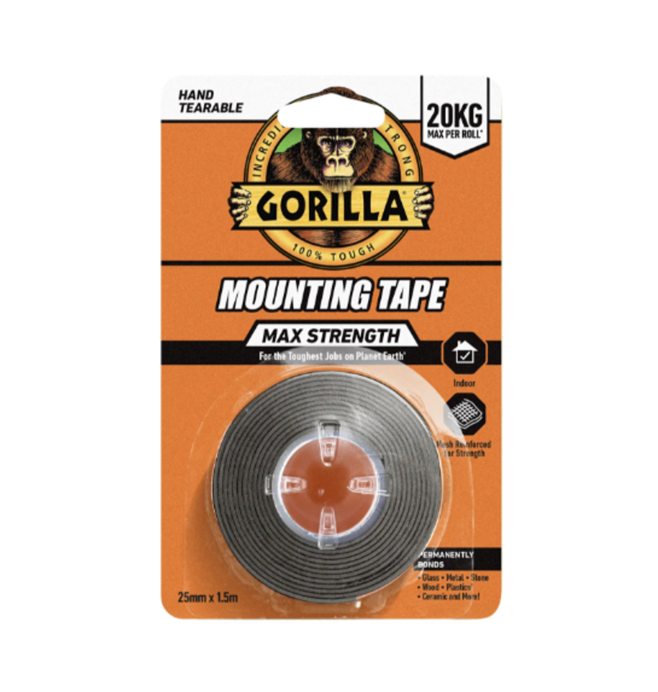 Gorilla Tape Mounting Tape Max Strength 