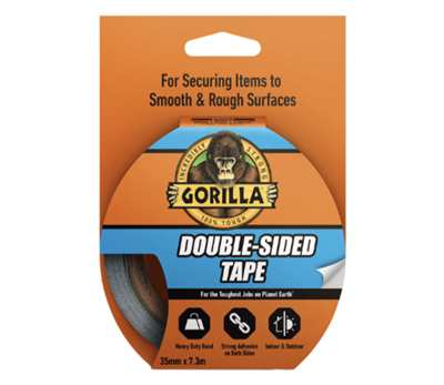 Gorilla Tape dobbelsidig 7,3m x 3,5cm