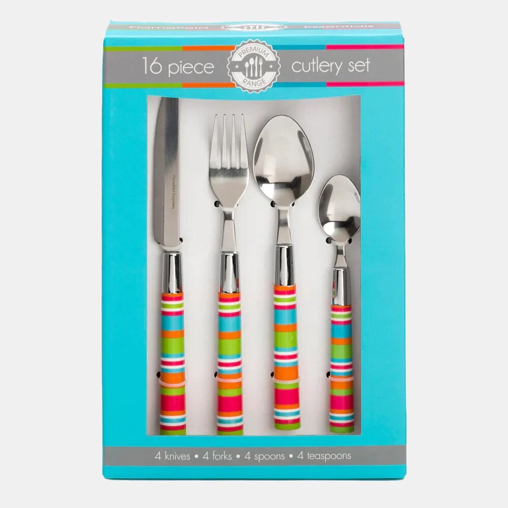 Bestikksett Stripes 16 deler