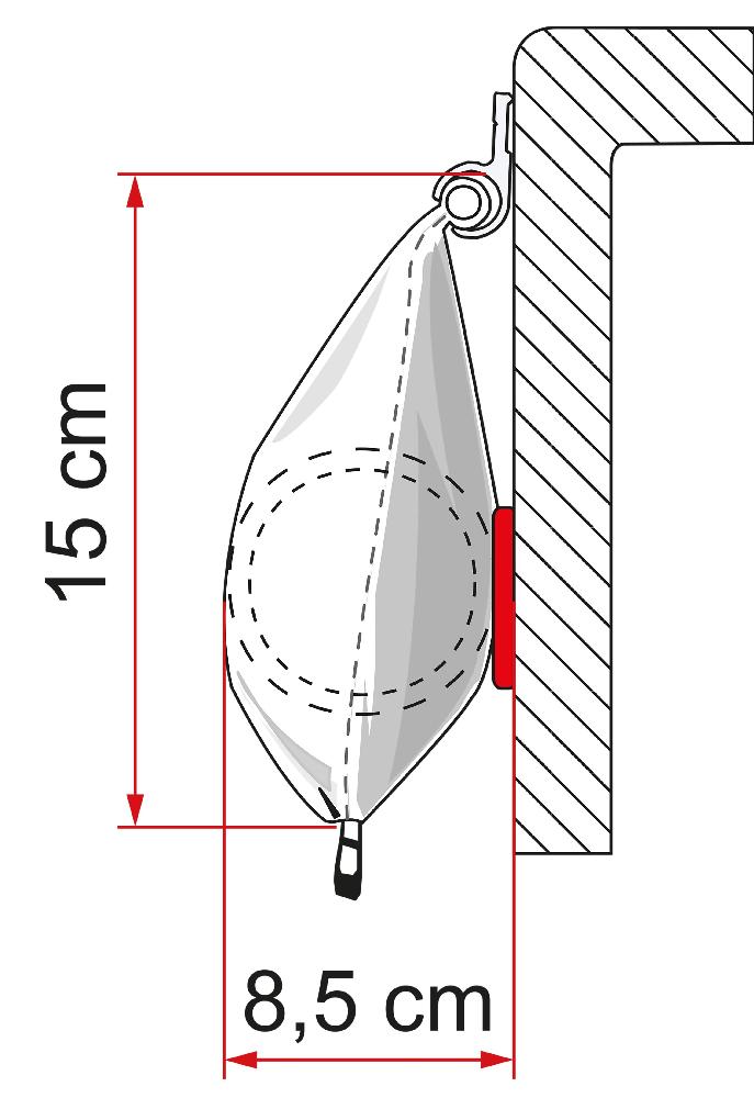 CaravanStore XL Markise 280 Royal Grey