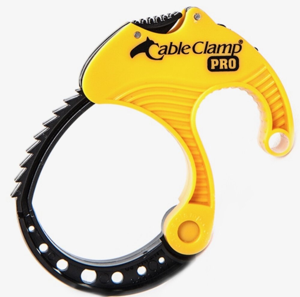 Cable Clamp Pro Medium gul &amp; sort