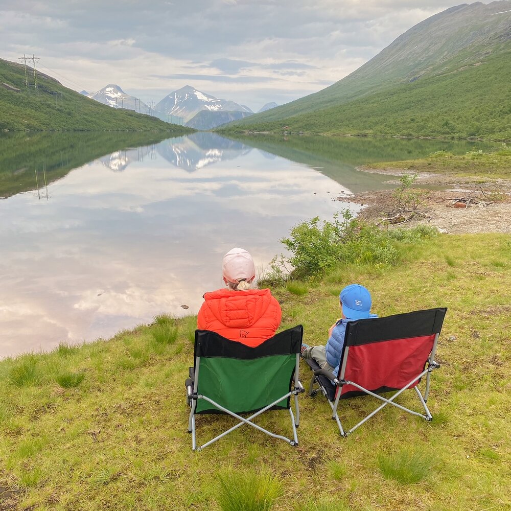 Campingstol Sandy Low Mørk grå