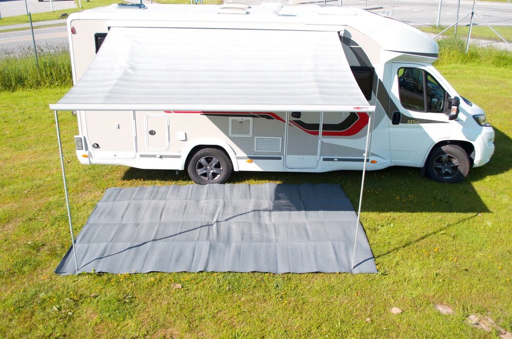 Markisematte 550 x 250 cm grå