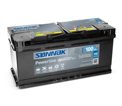 Startbatteri SA1000 Powerline Bly/Syre 100 Ah 900A