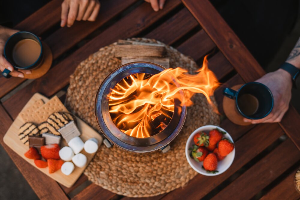 Mesa XL Bålpanne 21,8 cm x 17,8 cm blå