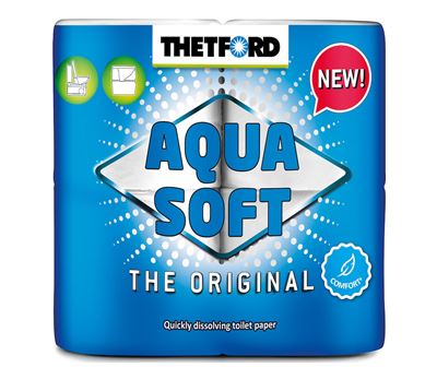 Aqua Soft Toalettpapir 4 ruller