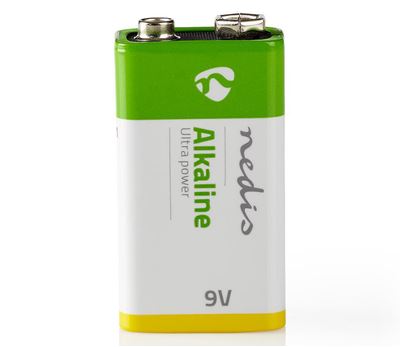 Alkalisk batteri 9 V