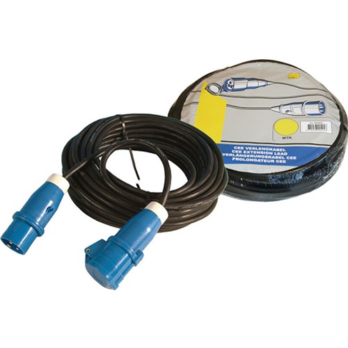 Kabelsett 25m 3x2,5 kv (rett) CEE Utvendig kabel