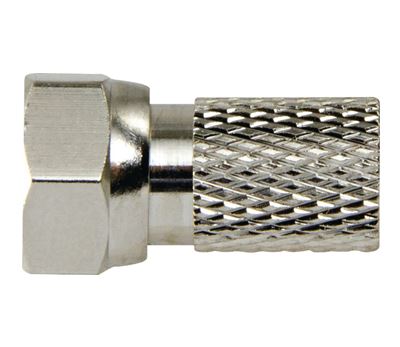 F-Connector 2.5 mm Hann Metal Silver / Silver Tilbehør antenne