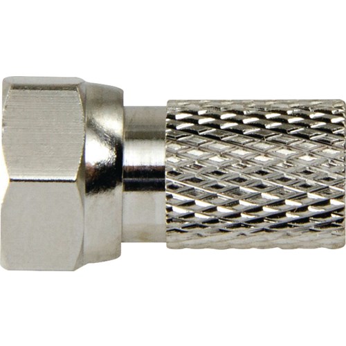 F-Connector 2.5 mm Hann Metal Silver / Silver Tilbeh&#248;r antenne