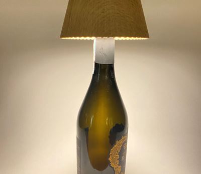 Lampe for vinflaske