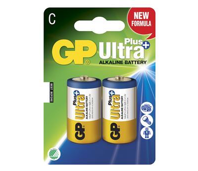 GP Ultra Alkaline Husholdningsbatteri C 2 stk