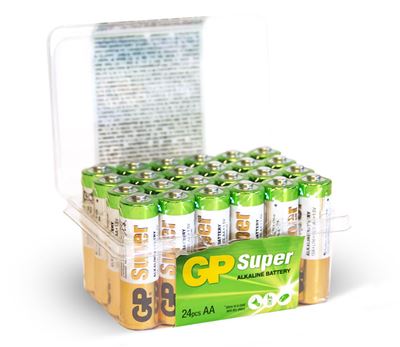 GP Super Alkaline Husholdningsbatteri AA 24 stk
