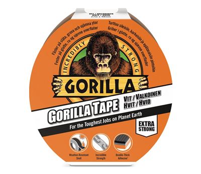 Gorilla Tape Hvit 27m x 48mm Tape