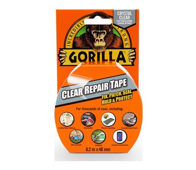 Gorilla Tape Klar reparasjonstape 8,2 m x 48 mm