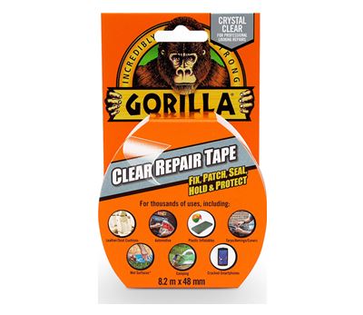Gorilla Tape Klar reparasjonstape 8,2 m x 48 mm