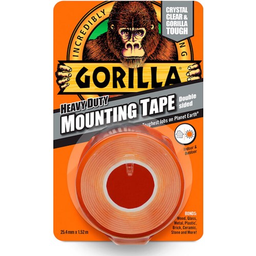 Gorilla Tape dobbelsidig 1,52 m x 25,4 mm