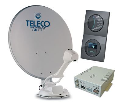 Parabol Flatsat Easy Smart S85 GPS SKEW TELECO  Automatisk parabol 12 V
