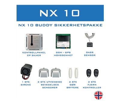 NX-10 Stor alarmpakke Hvit