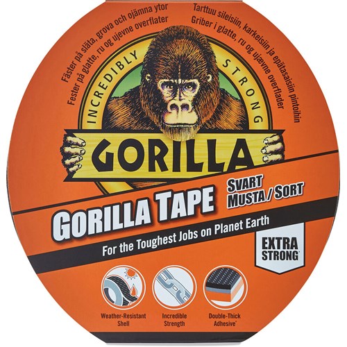Gorilla Tape Svart 32 m x 48 mm