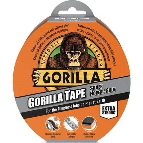 Gorilla Tape S&#248;lv 32 m x 48 mm