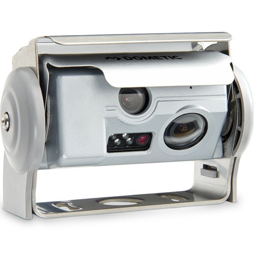 Ryggekamera CAM 44 NAV Dobbeltkamera m/ lukker s&#248;lv